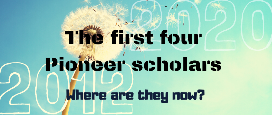 The first four Pioneer Scholars cover page