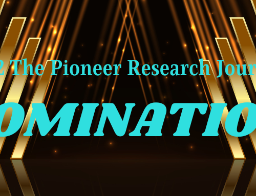 2022 Pioneer research journal nomination