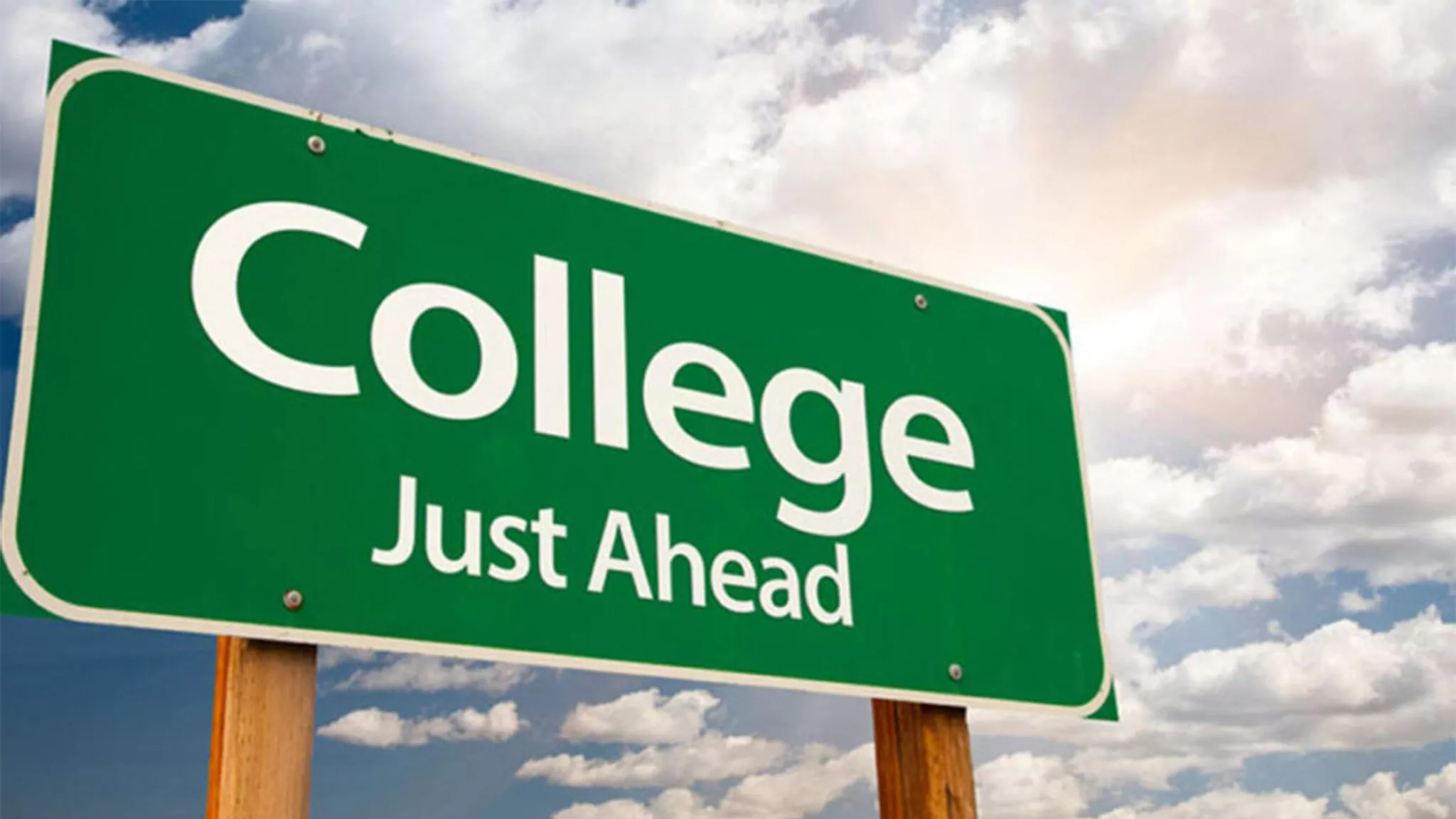 College just ahead