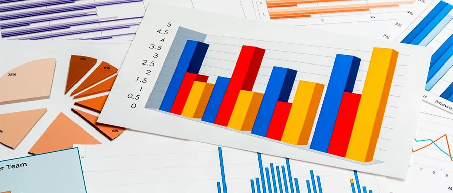 colorful graphs and charts